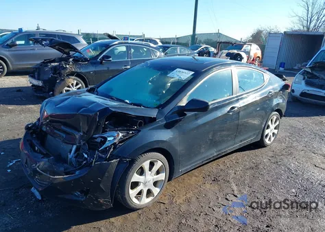 2012 Hyundai Elantra Limited (Ulsan Plant) из США, поврежденный, VIN KMHDH4AE9CU272325